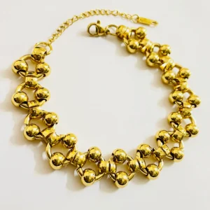 Golden Beads Chain Bracelet