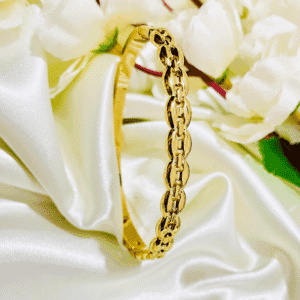 Coffee Bean Link | Bangle Bracelet