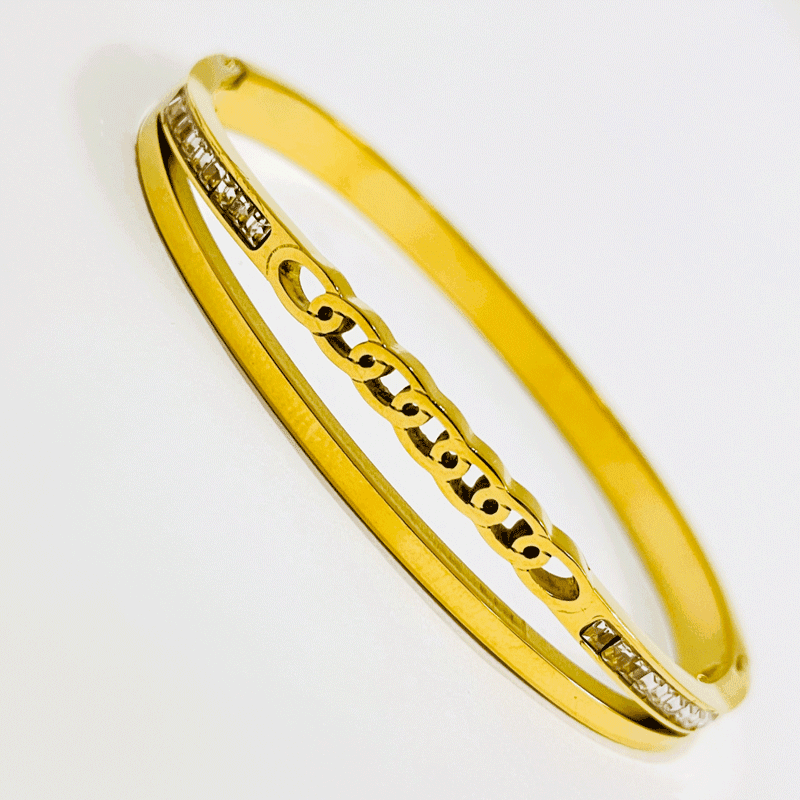 Double Delight Bangle Bracelet - Image 3