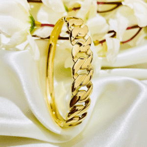 Spiral Tilt Bangle Bracelet