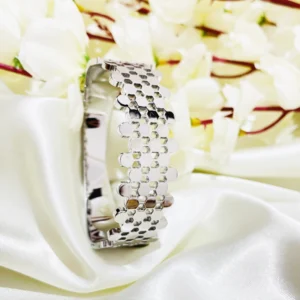 Honey Comb Silver Bracelet