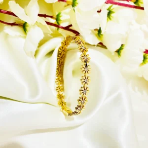 Ring of Flowers Bangle Bracelet