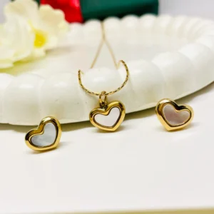 Cherished Heart Necklace Set