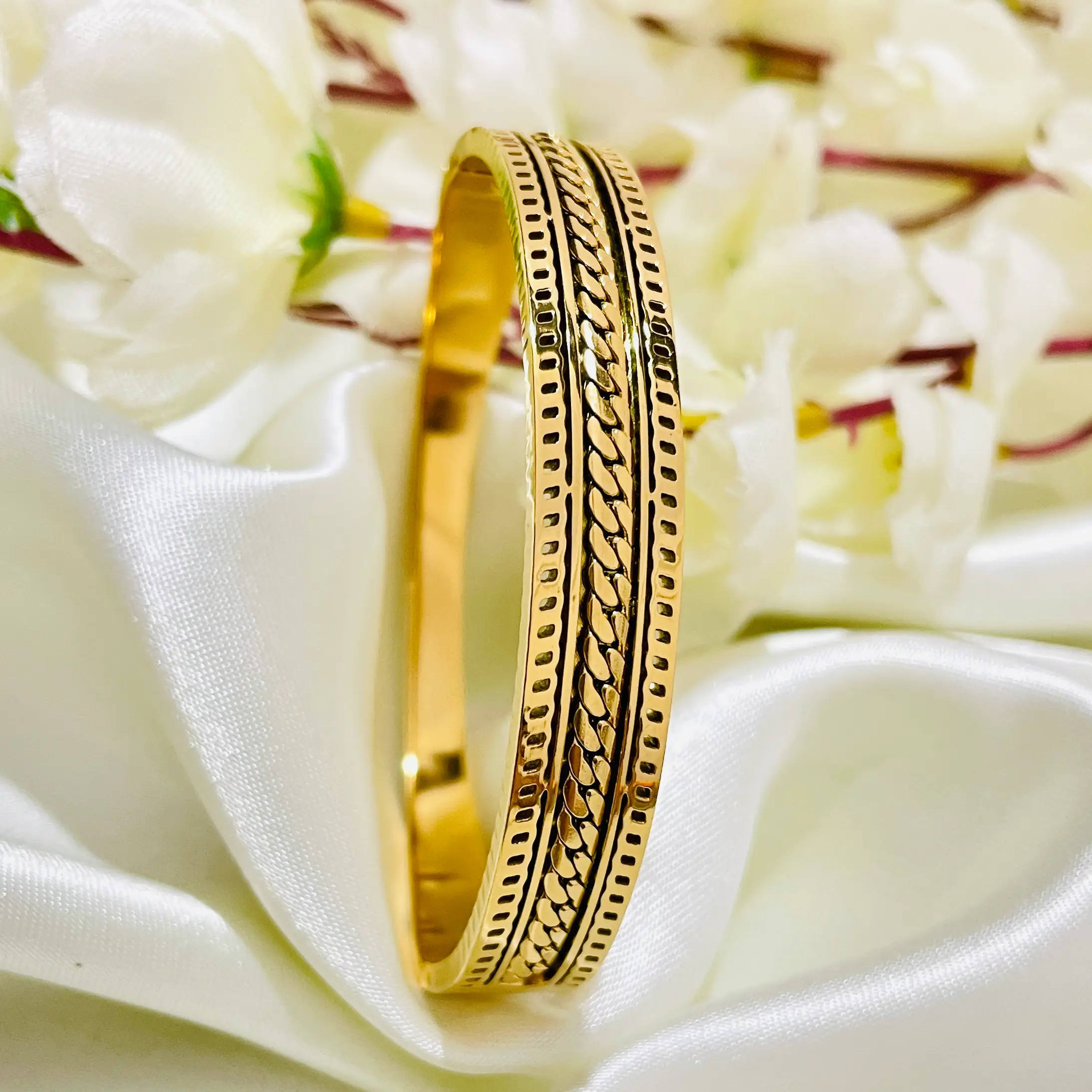 Elm Embrace Bangle Bracelet