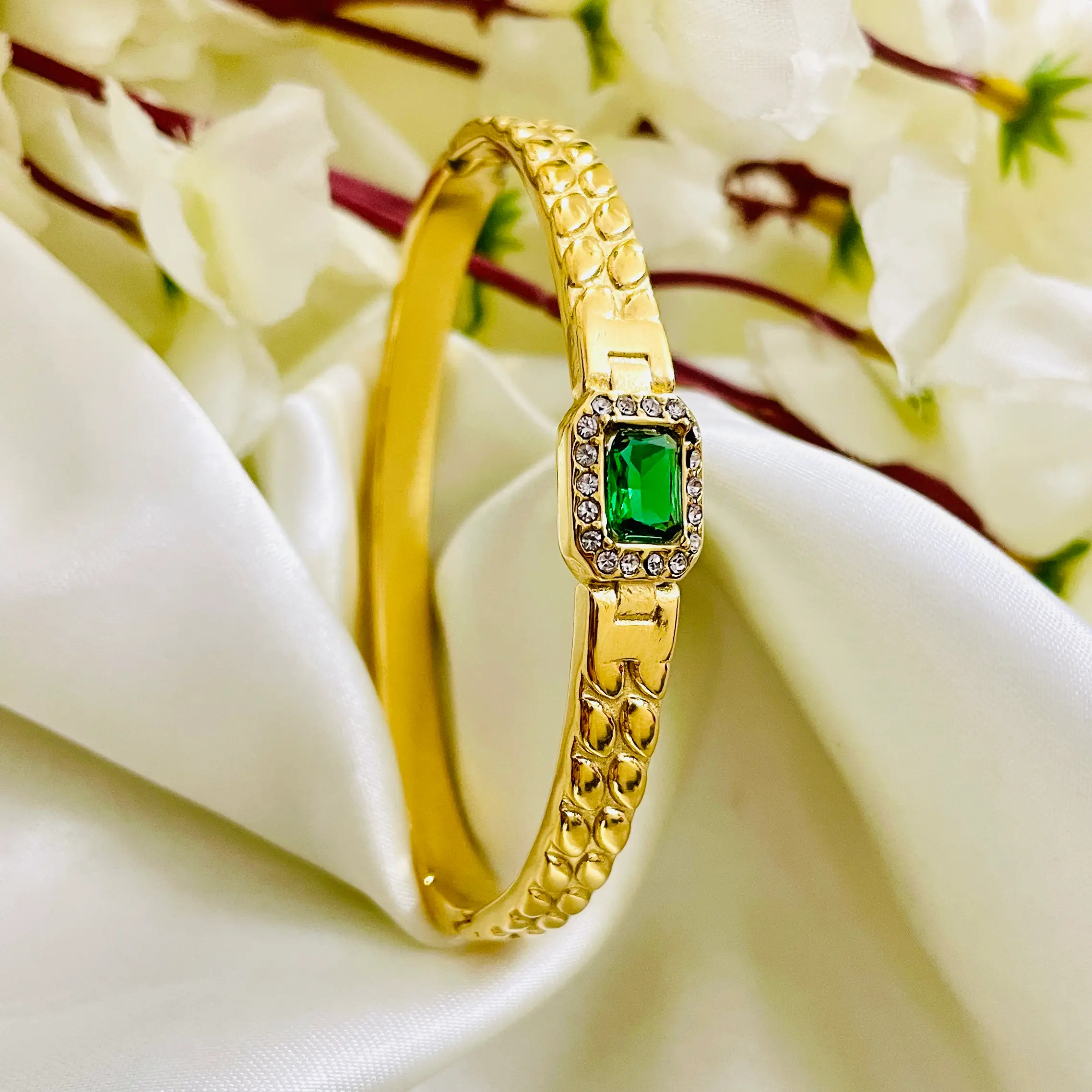 Emerald Green Whisper Bracelet