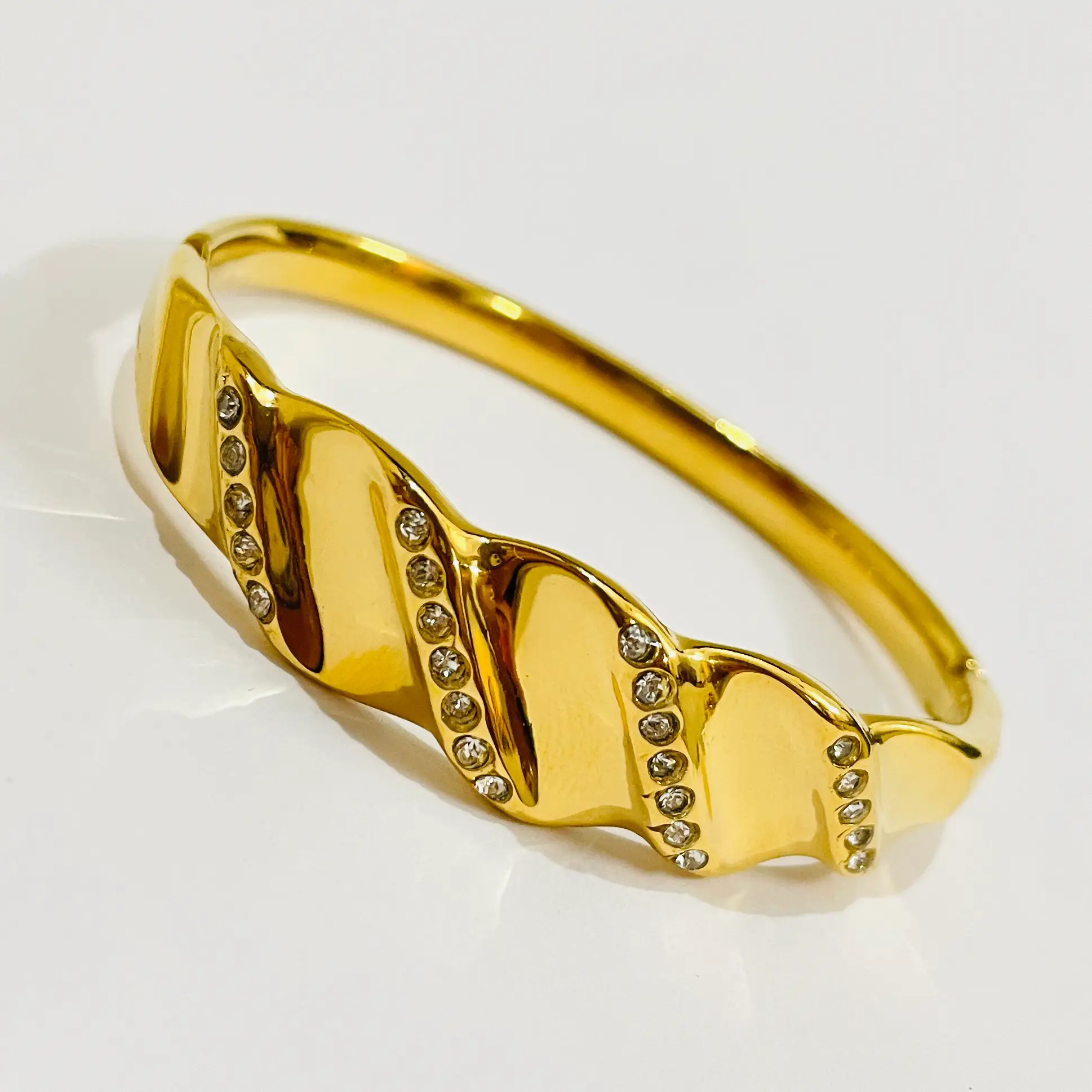 Glimmer Edge Bangle Bracelet - Image 2