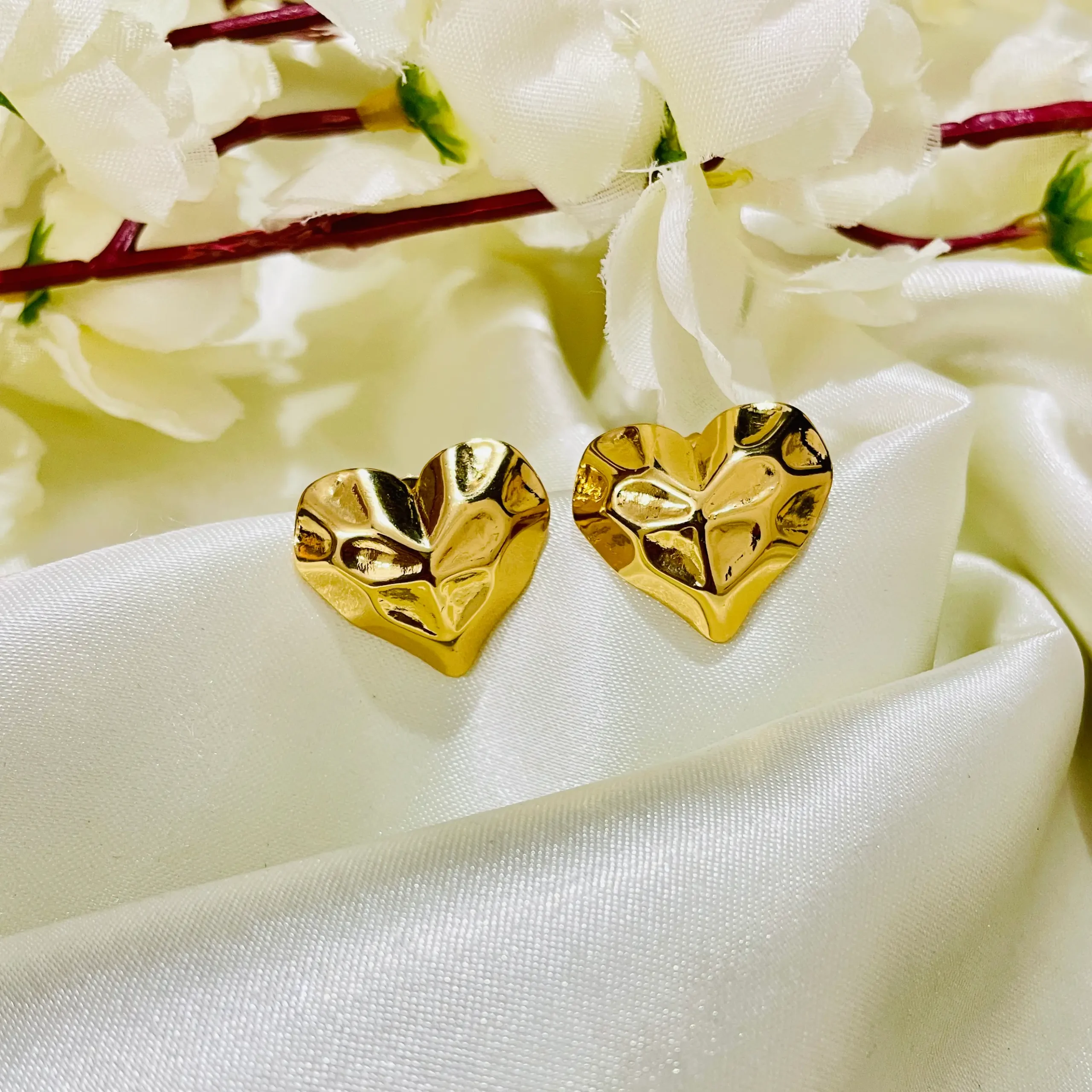 Smiley Heart Anti Tarnish Earring