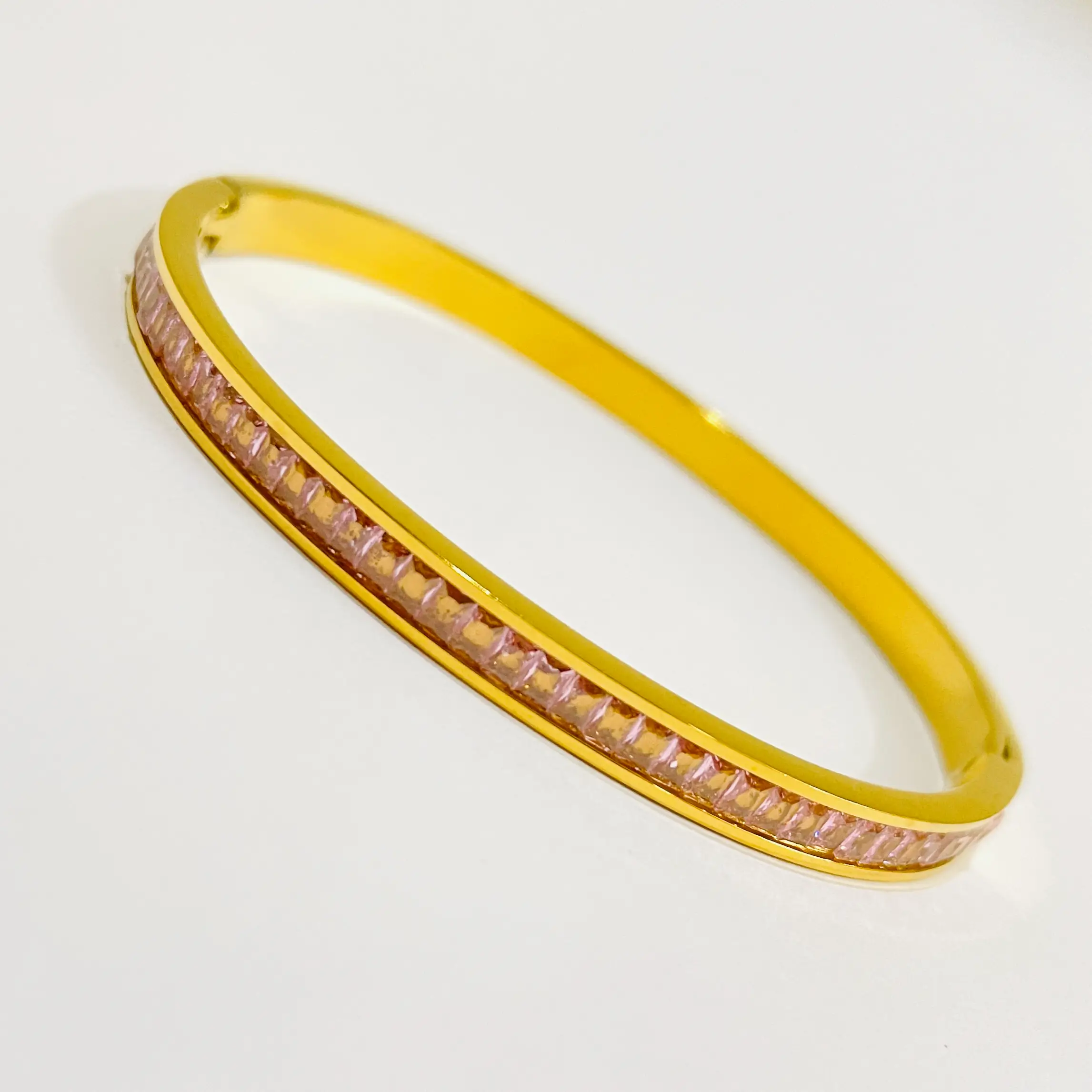 Pink Line Studded Bracelet - Image 2