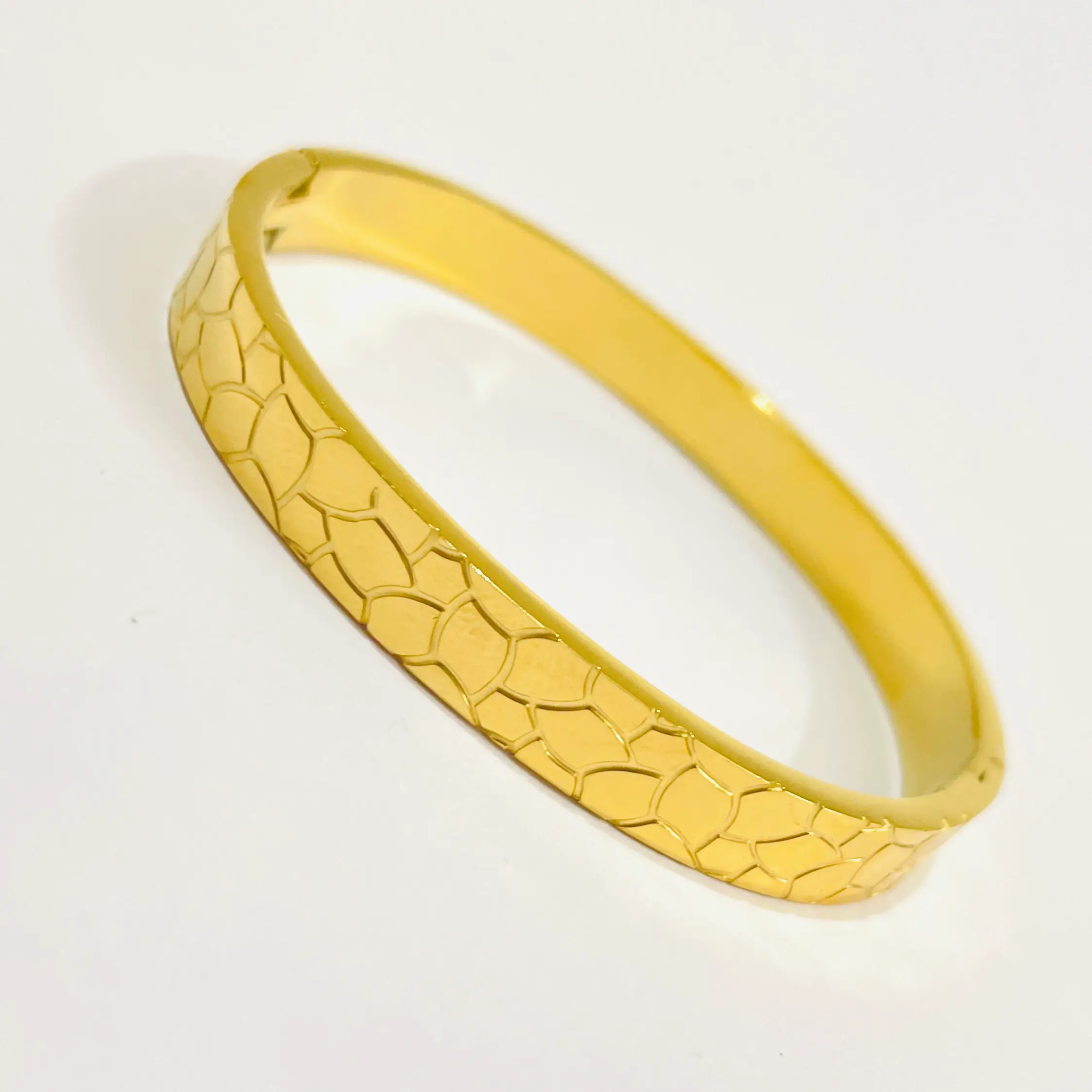 Rock Loop Bangle Bracelet - Image 2