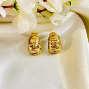 Shell Half Circle Anti Tarnish Earrings