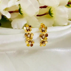 String of Flowers Anti Tarnish Earrings