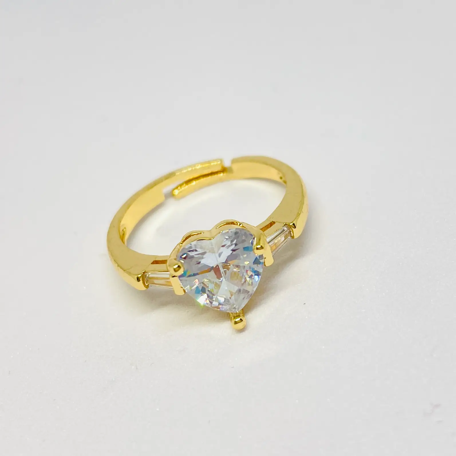 White Solitaire Ring - Image 2