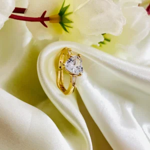 White Solitaire Ring