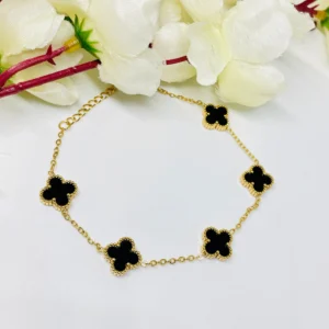 Two in One Clover Reversible Chain Bracelet