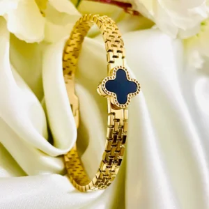 Black Clover Bangle Bracelet