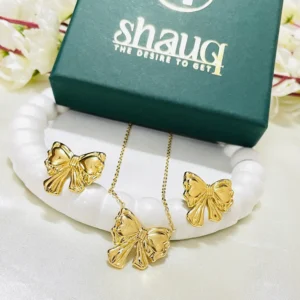 Silken Bow Necklace Set