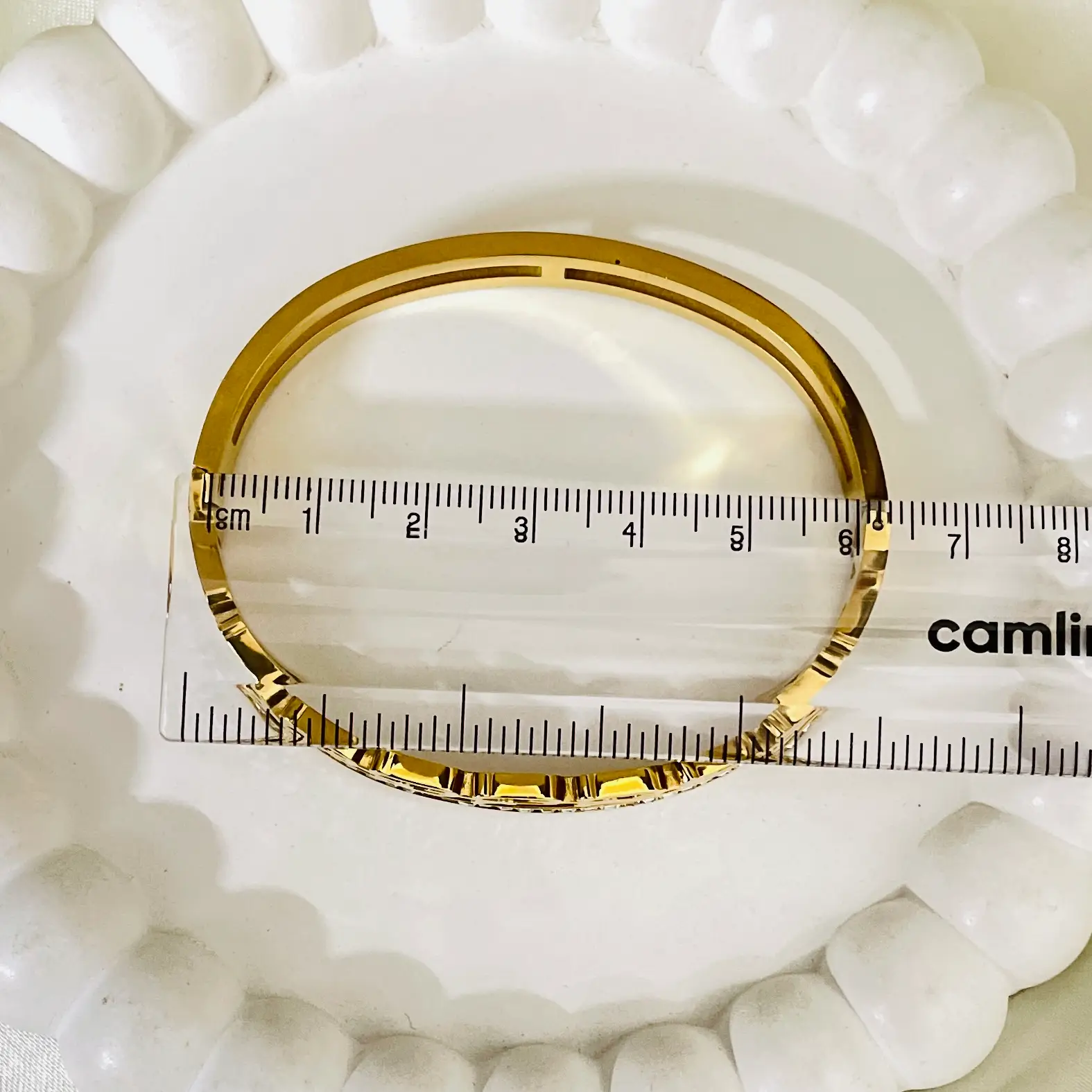 Linked Studline Bangle Bracelet - Image 3