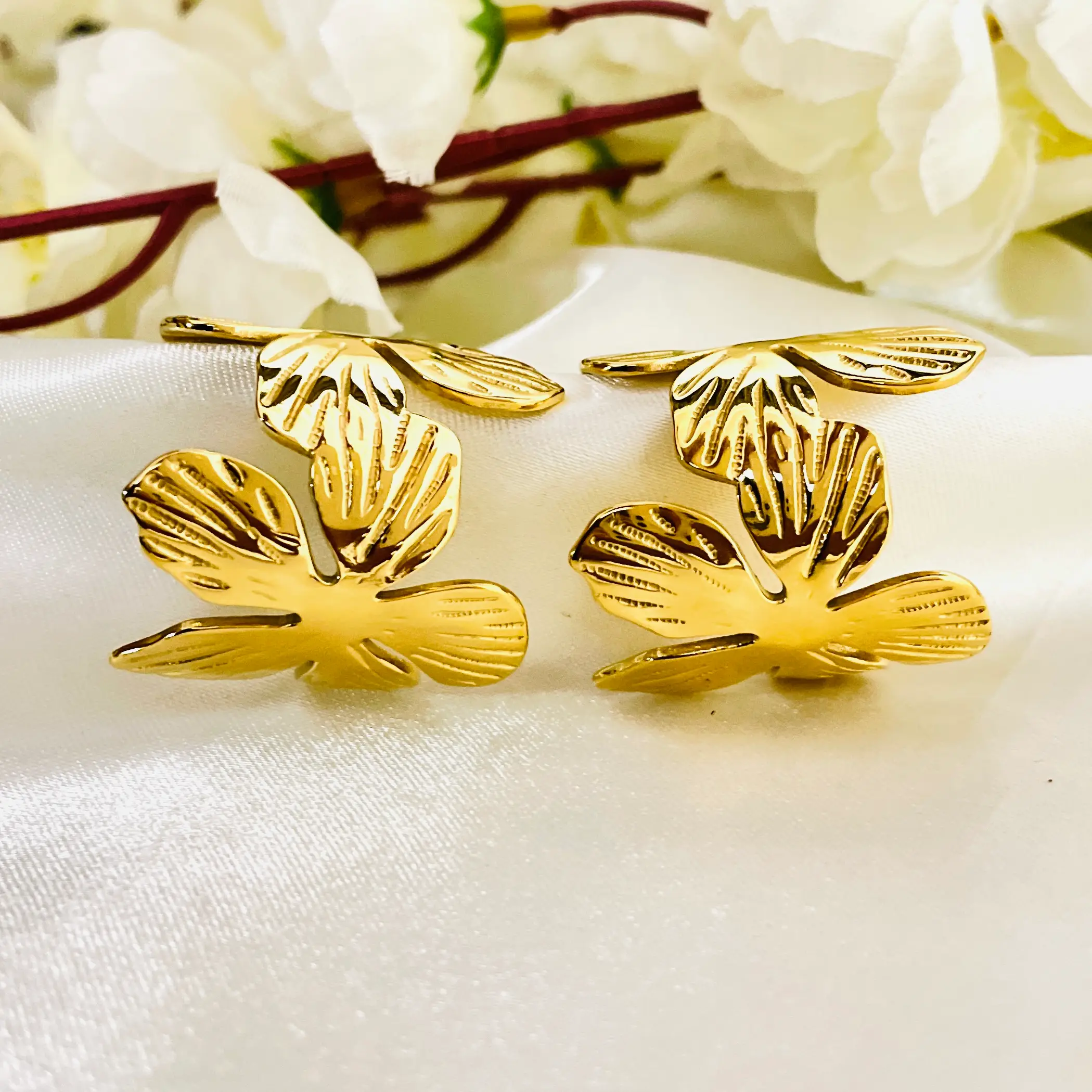 Flora Hoop Earrings - Image 2