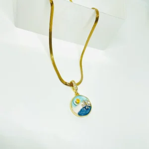Ocean Vibe Enamel Pendant