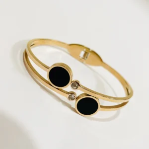 Black Core Bangle Bracelet