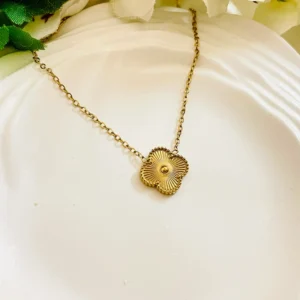 Golden Clover Pendant