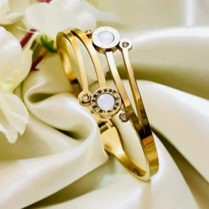 White Double Roman Dial Bracelet