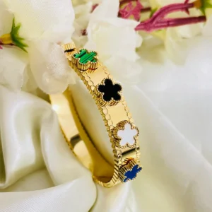 Multi Clover Bangle Bracelet-Kids Size